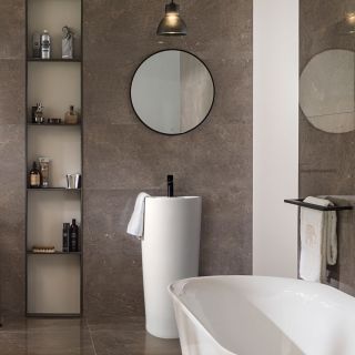 Раковина керамическая Vincea VBS-2P201, напольная, цвет белый